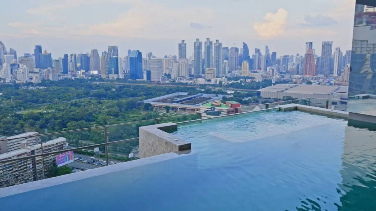picture Condo for rent: The Crown Residences (45 sq.m.), high floor, beautiful view, near MRT Lumpini. - 10/19