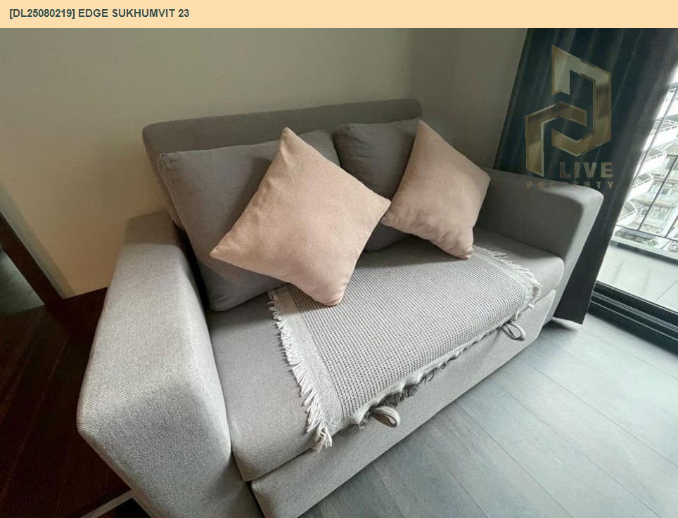 picture DL25080219 Condo for rent, Edge Sukhumvit 23 near BTS Asok, ready to move in, call urgently 0656133286 LineID @534wlwof - 2/11