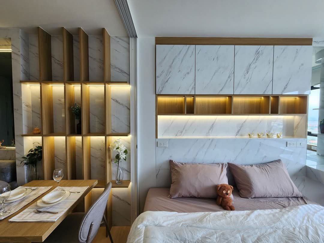 รูป 🩸 ให้เช่า​ Terra​ ​Residence​ วิวธรรมศาสตร์, ทิศเหนือ, พท.30 ตรม.ชั้น​ 31, บิ้วอินน์จัดเต็ม, เครื่ิองดูดควัน, เครื่ิองอบผ้า - รูปที่ 9/24