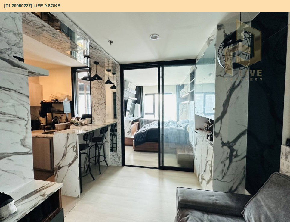 picture DL25080227 Condo for rent, Life Asoke near MRT เพชรบุรี, ready to move in, call urgently 0656133286 LineID @534wlwof - 4/11