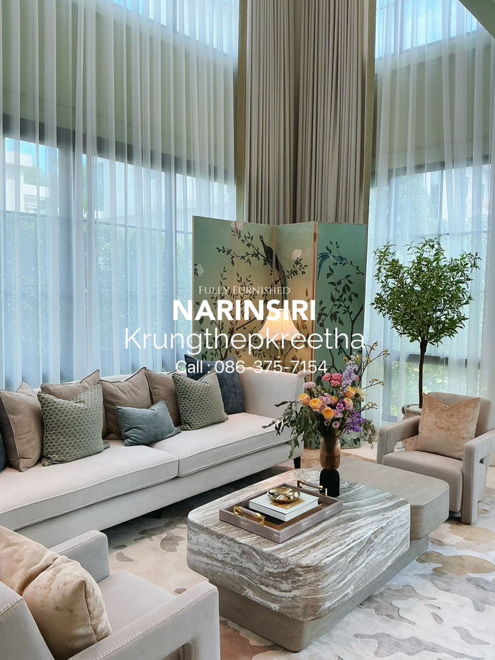 รูป ✨ Narinsiri กรุงเทพกรีฑา | บ้านหลังใหญ่สุดแปลง 9/19 – Show Unit แต่งครบ พร้อมอยู่ทันที - รูปที่ 3/15