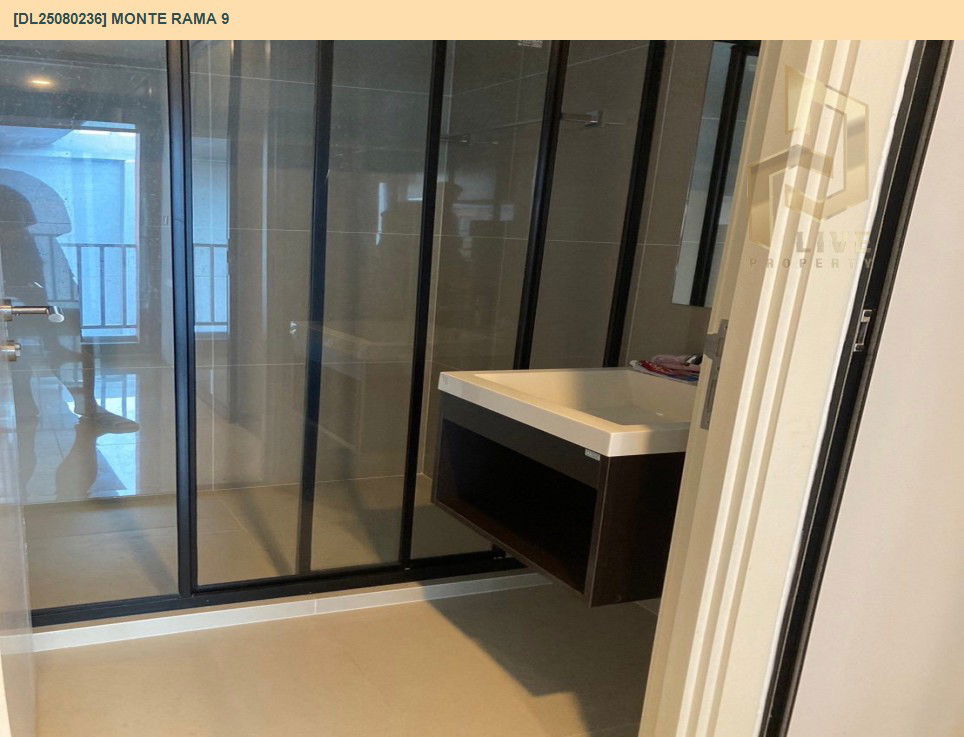 รูป DL25080236 ให้เช่าคอนโด มอนเต้ พระราม 9 (Monte Rama 9) ใกล้ สายสีส้ม พร้อมเข้าอยู่ โทรด่วน 0638692663 LineID @655ebbvc - รูปที่ 8/8