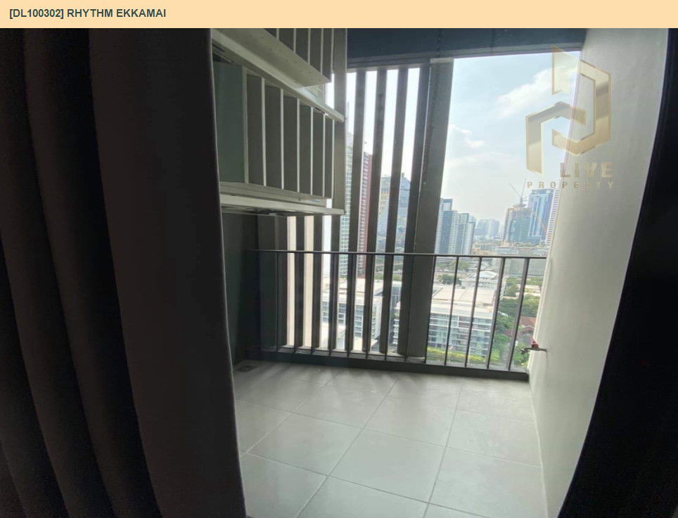 รูป DL100302 ให้เช่าคอนโด ริทึ่ม เอกมัย (Rhythm Ekkamai) ใกล้ BTS เอกมัย พร้อมเข้าอยู่ โทรด่วน 0638692663 LineID @534wlwof - รูปที่ 6/8