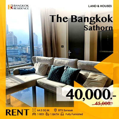 Condos for rent : The Bangkok Sathorn ✨ Hot deal, Great Price 💖 Near BTS Surasak