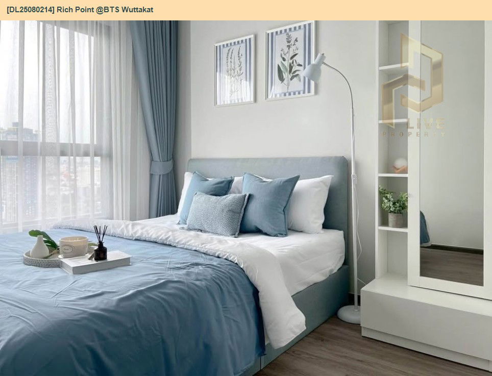 picture DL25080214 Condo for rent, Rich Point @BTS Wuttakat near BTS วุฒากาศ, ready to move in, call urgently 0656133286 LineID @534wlwof - 3/12