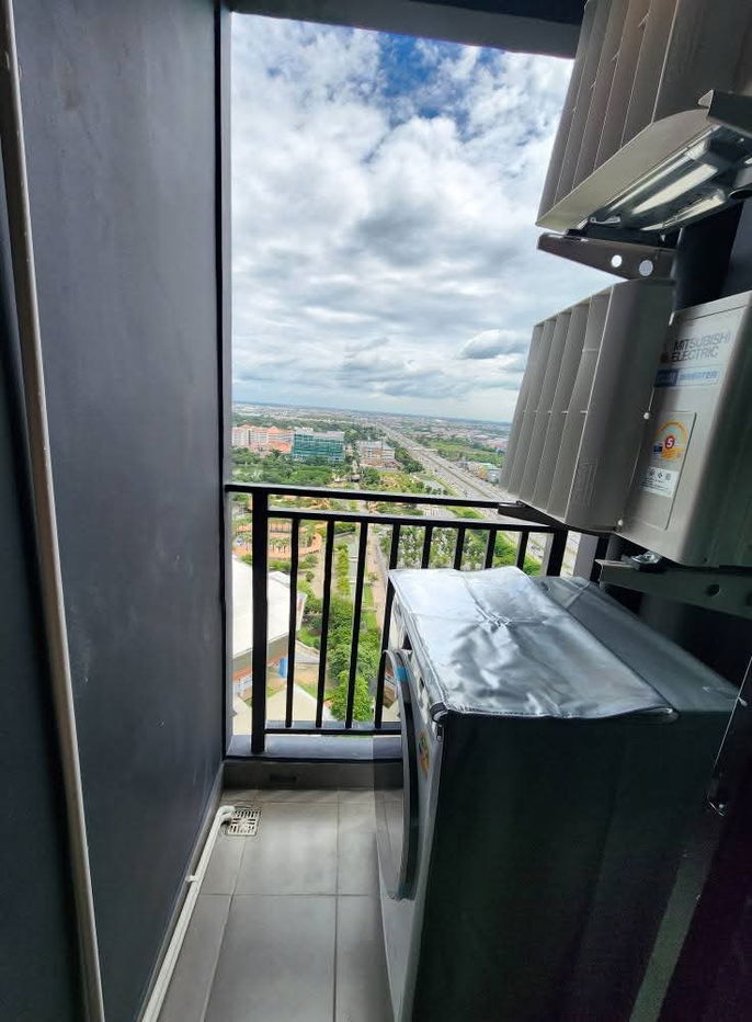 รูป 🩸 ให้เช่า​ Terra​ ​Residence​ วิวธรรมศาสตร์, ทิศเหนือ, พท.30 ตรม.ชั้น​ 31, บิ้วอินน์จัดเต็ม, เครื่ิองดูดควัน, เครื่ิองอบผ้า - รูปที่ 21/24