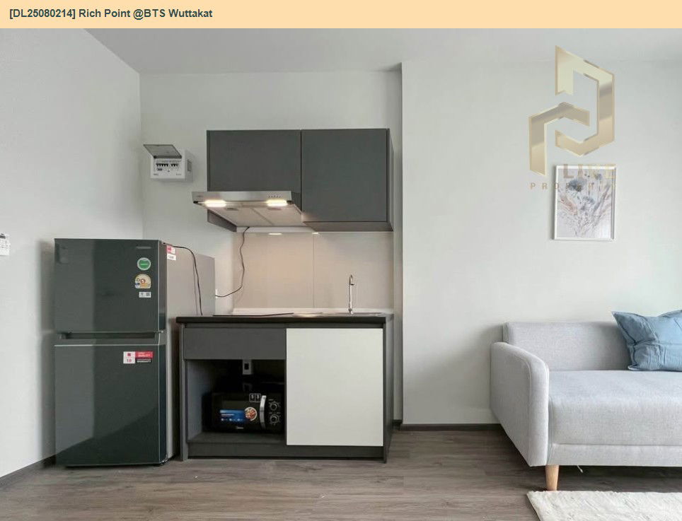 picture DL25080214 Condo for rent, Rich Point @BTS Wuttakat near BTS วุฒากาศ, ready to move in, call urgently 0656133286 LineID @534wlwof - 8/12