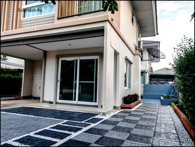 บ้านเดี่ยวให้เช่า : AH597 บ้านเดี่ยวให้เช่า บ้านเฟอร์นิเจอร์ครบ คณาสิริ วงแหวน พระราม5 ซอยวัดพระเงิน