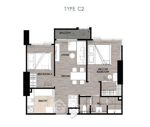 รูป คอนโด 2-ห้องนอน ที่ นิช โมโน เมกะ สเปซ บางนา ใน บางแก้ว (ID 1366204) - รูปที่ 5/7