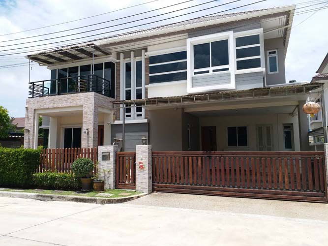 รูป H-103 : บ้านหลังมุม 64 ตร.วา ม.บางกอก บูเลอวาร์ด เทพารักษ์-วงแหวน ขายต่ำกว่าประเมิน กู้ได้เกิน มีส่วนต่าง - รูปที่ 2/22