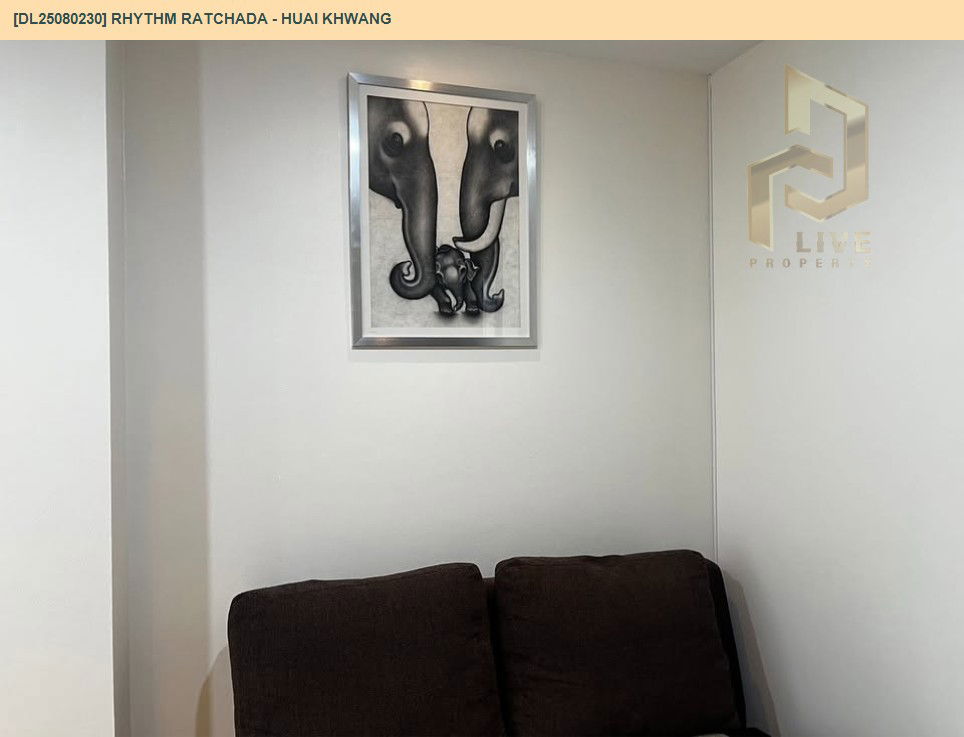 picture DL25080230 Condo for rent, Rhythm Ratchada - Huai Khwang near MRT ห้วยขวาง, ready to move in, call urgently 0656133286 LineID @655ebbvc - 14/15