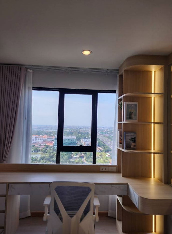 รูป 🩸ให้เช่า​ Terra​ residence​ ​1​ ห้องทิศเหนือ​, วิวธรรมศาสตร์, พท.30 ตรม.ชั้น​ 30, บิ้วอินน์จัดเต็ม, มีเครื่ิองดูดควัน, เครื่ิองอบผ้า - รูปที่ 2/25