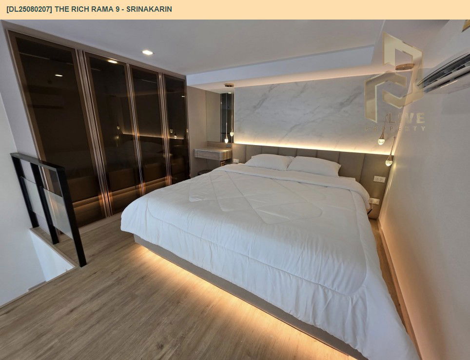 picture DL25080207 Condo for rent, The Rich Rama 9 - Srinakarin near AIRPORT RAIL LINK หัวหมาก, ready to move in, call urgently 0656133286 LineID @534wlwof - 2/11