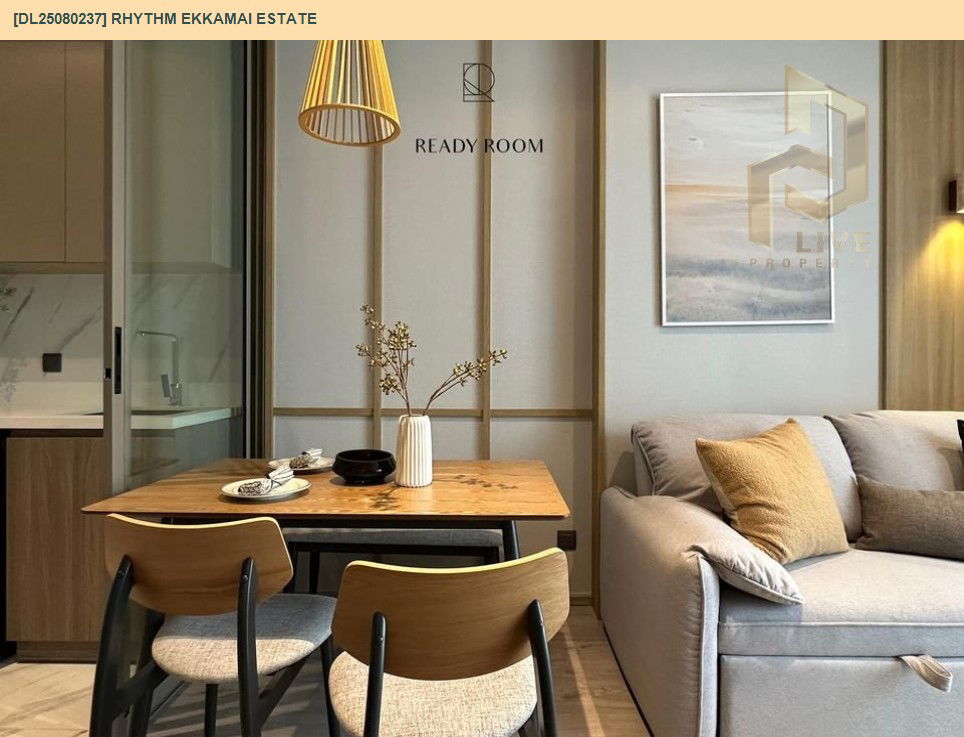picture DL25080237 Condo for rent, RHYTHM EKKAMAI ESTATE near BTS เอกมัย, ready to move in, call urgently 0656133286 LineID @534wlwof - 2/12