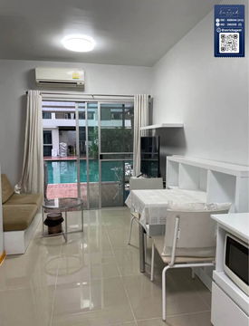 💙For rent A Space Asoke-Ratchada, beautiful room, next to the swimming pool, near MRT Rama 9💙 Call 062-2962295 Ni// Line ID: @enrichagent