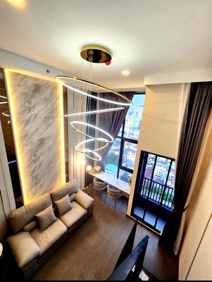 คอนโดให้เช่า : ให้เช่า Park Origin Chula-Samyan Duplex 1ห้องนอน 1 ห้องน้ำ  บิ้วทอินทจัดเต็ม