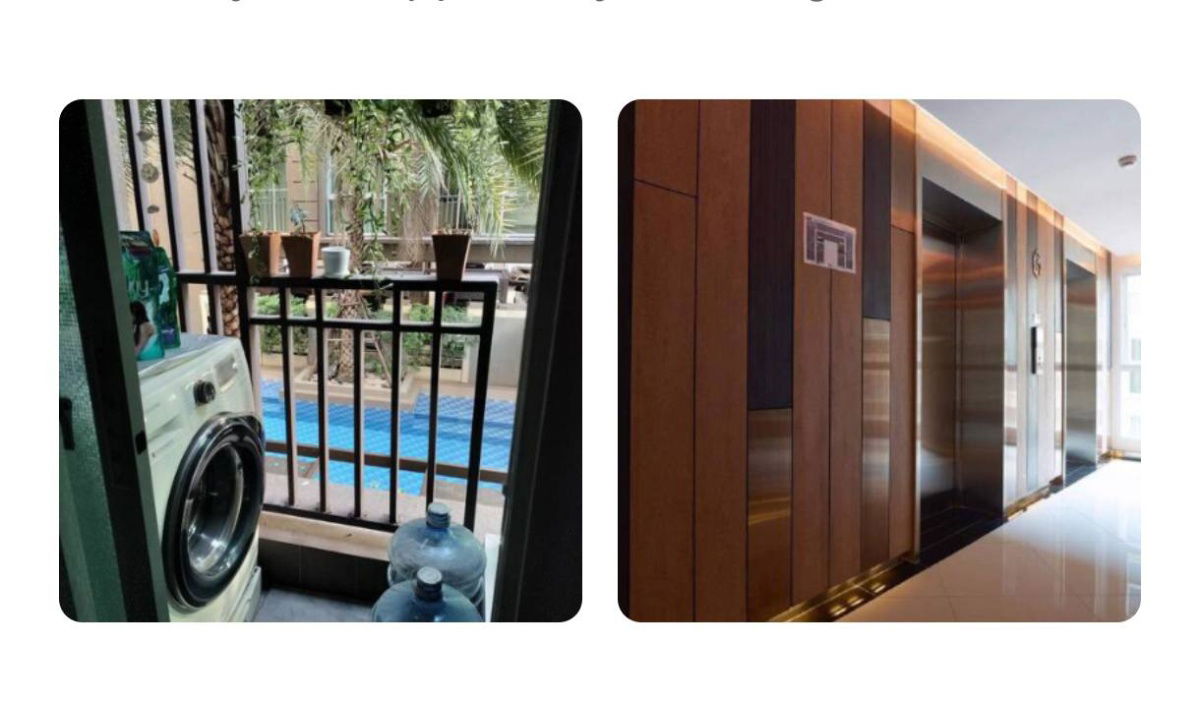 picture WS2077 🌟 Condo for rent, The Light New York, near BTS Punnawithi, just a few minutes walk, only 16,000 baht/month. - 9/9