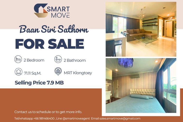 🔥 สำหรับขาย!!🔥 Code C20221203701..........Baan Siri Sathorn, 2 ห้องนอน, 2 ห้องน้ำ, แต่งครบ, ราคาพิเศษ!!📣📣