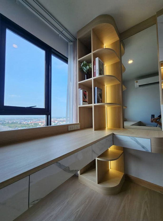 รูป 🩸ให้เช่า​ Terra​ residence​ ​1​ ห้องทิศเหนือ​, วิวธรรมศาสตร์, พท.30 ตรม.ชั้น​ 30, บิ้วอินน์จัดเต็ม, มีเครื่ิองดูดควัน, เครื่ิองอบผ้า - รูปที่ 16/25