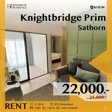 KnightsBridge Prime Sathorn 🌟 Stunning unit, hot deal 🔥 Near Chong Nonsi BTS