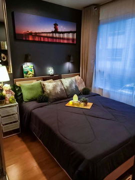 🔺 For Rent Condo LUMPINI VILLE ONNUT - PHATTHANAKAN Building C1, Floor 2,1 bed room, Room size 23.00 sqm