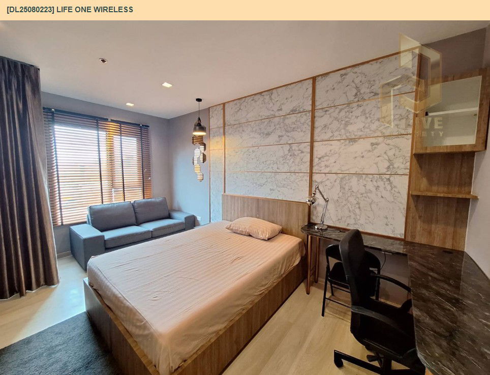 picture DL25080223 Condo for rent, Life One Wireless near BTS Ploen Chit, ready to move in, call urgently 0656133286 LineID @534wlwof - 3/8
