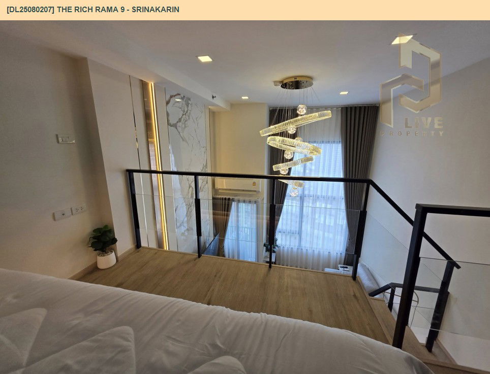 picture DL25080207 Condo for rent, The Rich Rama 9 - Srinakarin near AIRPORT RAIL LINK หัวหมาก, ready to move in, call urgently 0656133286 LineID @534wlwof - 8/11