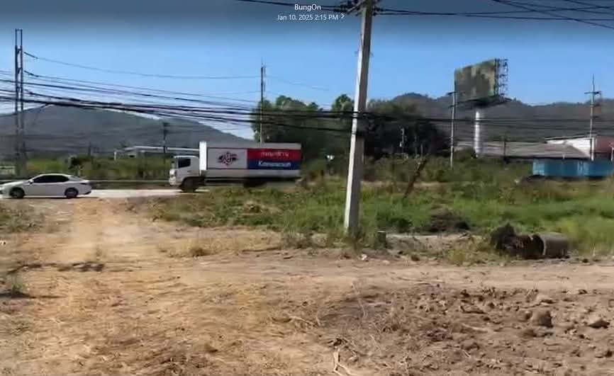 picture Land for rent, Nikhom Phatthana, Rayong, next to the main road, wide frontage - 4/8