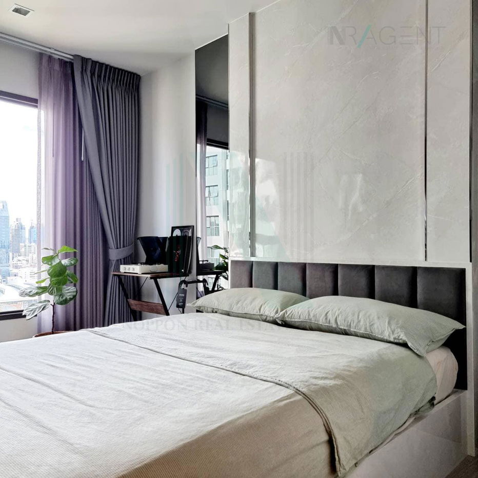 picture 📌 For Rent Condo LIFE ASOKE - RAMA 9 Building A, Floor 22,Studio, Room size 28.00 sqm - 2/8