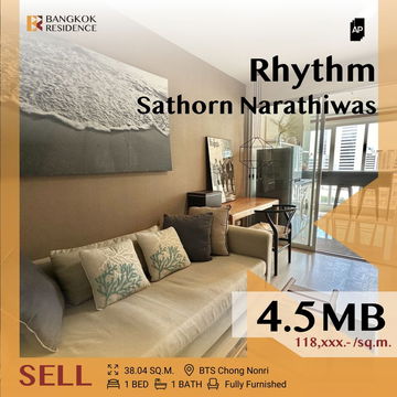 💚 RHYTHM Sathorn-Narathiwas 💚  Prime CBD Location near BTS Chong Nonsi