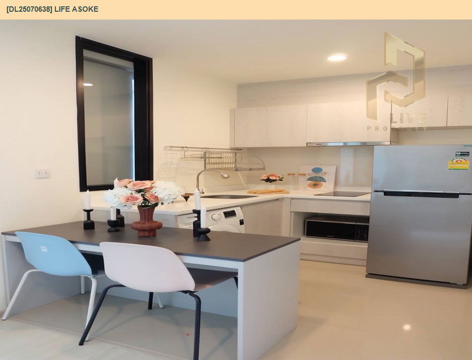 picture DL25070638 Condo for rent, Life Asoke near MRT เพชรบุรี, ready to move in, call urgently 0656133286 LineID @534wlwof - 9/11