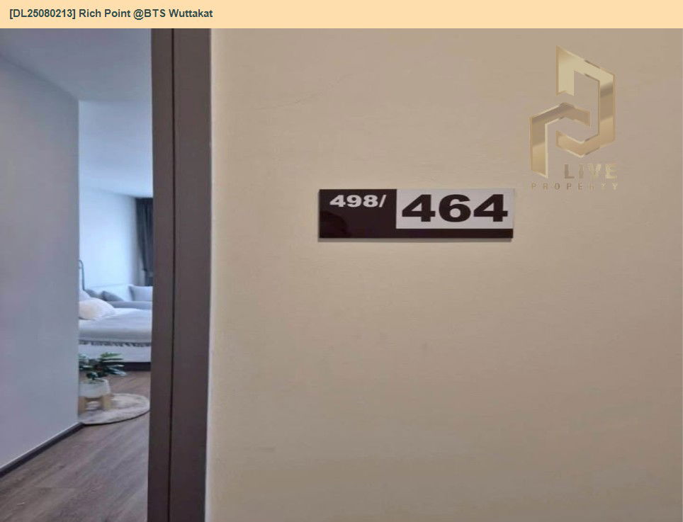 picture DL25080213 Condo for rent, Rich Point @BTS Wuttakat near BTS วุฒากาศ, ready to move in, call urgently 0656133286 LineID @534wlwof - 7/16