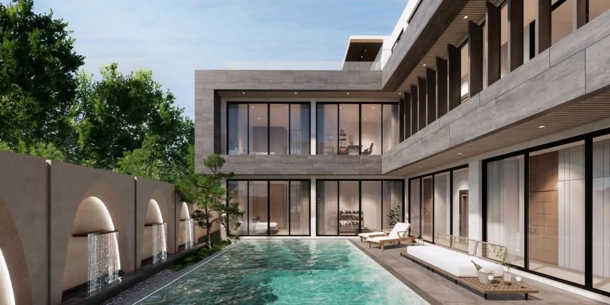 รูป บ้านวิลล่าสวยหรูอลังการ สระว่ายน้ำส่วนตัว  - รูปที่ 1/24