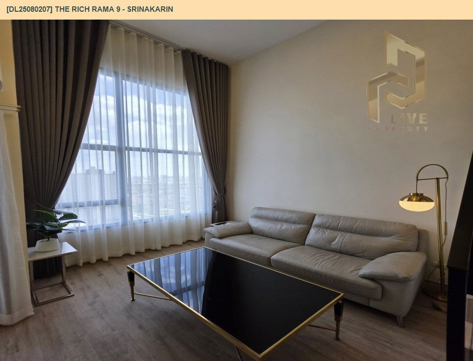 picture DL25080207 Condo for rent, The Rich Rama 9 - Srinakarin near AIRPORT RAIL LINK หัวหมาก, ready to move in, call urgently 0656133286 LineID @534wlwof - 3/11