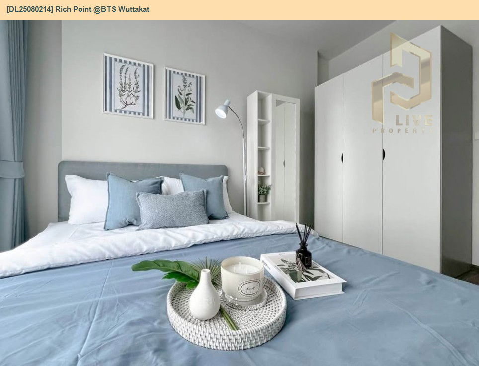 picture DL25080214 Condo for rent, Rich Point @BTS Wuttakat near BTS วุฒากาศ, ready to move in, call urgently 0656133286 LineID @534wlwof - 5/12