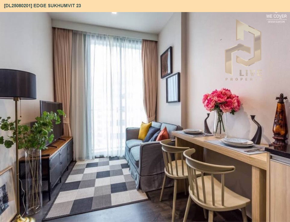 picture MDL25080201 Condo for rent, Edge Sukhumvit 23 near BTS Asok, ready to move in, call urgently 0656133286 LineID @534wlwof - 6/14