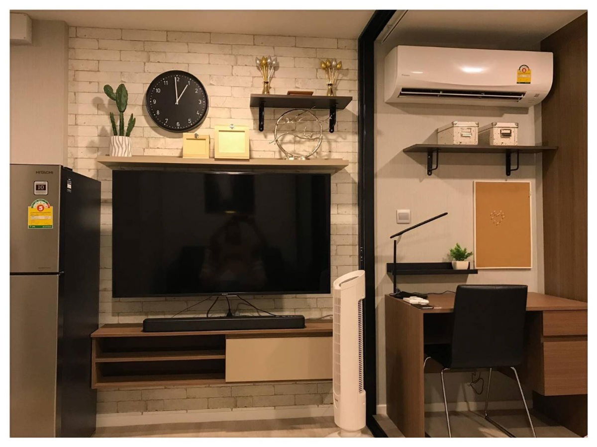 รูป 🚩ให้เช่า​  Kave​ Condo​ ตรงข้าม​ ม.กรุงเทพ​ ตึก​ A​ ชั้น​ 5, ​ พท.​26​ ​ตรม.​ ตกแต่ง​ ​Modern, เครื่องไฟฟ้าครบ - รูปที่ 3/14