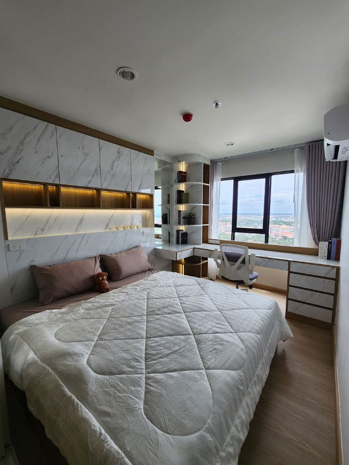 รูป 🩸 ให้เช่า​ Terra​ ​Residence​ วิวธรรมศาสตร์, ทิศเหนือ, พท.30 ตรม.ชั้น​ 31, บิ้วอินน์จัดเต็ม, เครื่ิองดูดควัน, เครื่ิองอบผ้า - รูปที่ 4/24