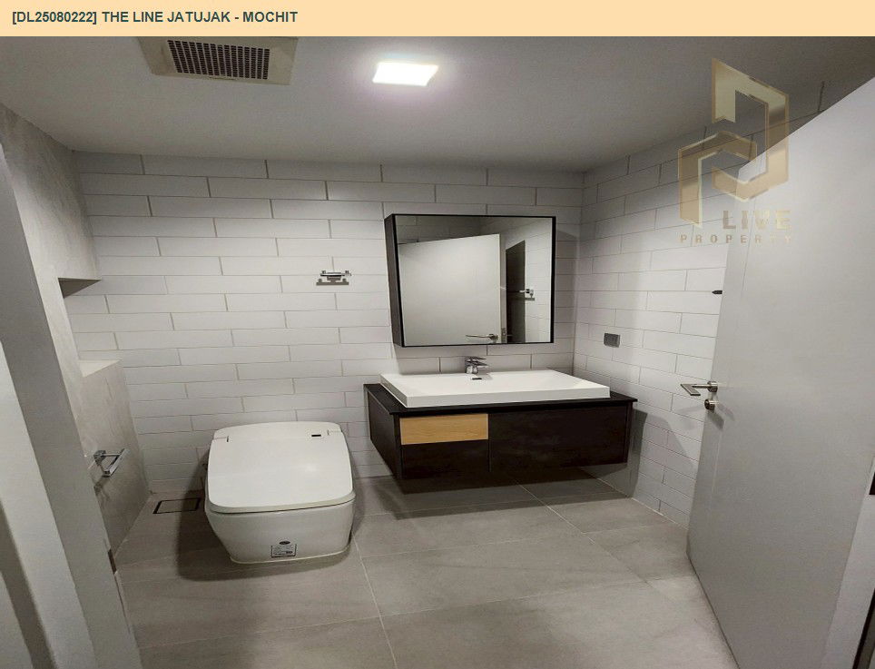 รูป MDL25080222 ให้เช่าคอนโด เดอะ ไลน์ จตุจักร - หมอชิต (THE LINE Jatujak - Mochit) ใกล้ BTS สวนจตุจักร พร้อมเข้าอยู่ โทรด่วน 0638692663 LineID @534wlwof - รูปที่ 6/6