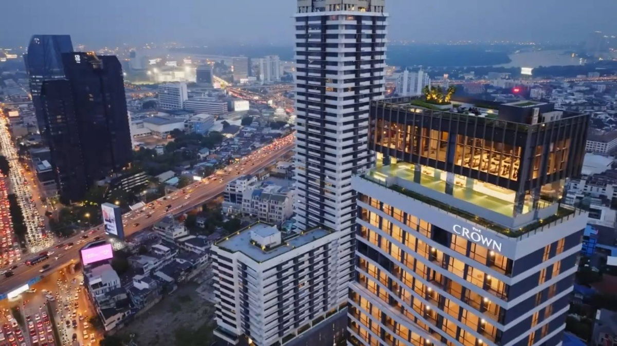 picture Condo for rent: The Crown Residences ( 35sq.m.), high floor, beautiful view, near MRT Lumpini. - 12/18
