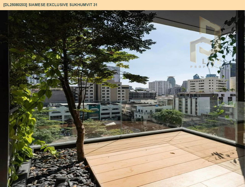รูป DL25080203 ให้เช่าคอนโด ไซมิส เอ็กซ์คลูซีฟ สุขุมวิท 31 (Siamese Exclusive Sukhumvit 31) ใกล้ BTS พร้อมพงษ์ พร้อมเข้าอยู่ โทรด่วน 0638692663 LineID @534wlwof - รูปที่ 7/7