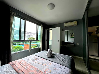 Condos for sale 700 Year Sports Arena Chiang Mai : ✅For sale: D Condo Sign, pool view, good price, 30 sq m, 5th floor, Building A, 2.05 million baht ☎️064-792-4426 (Ben)