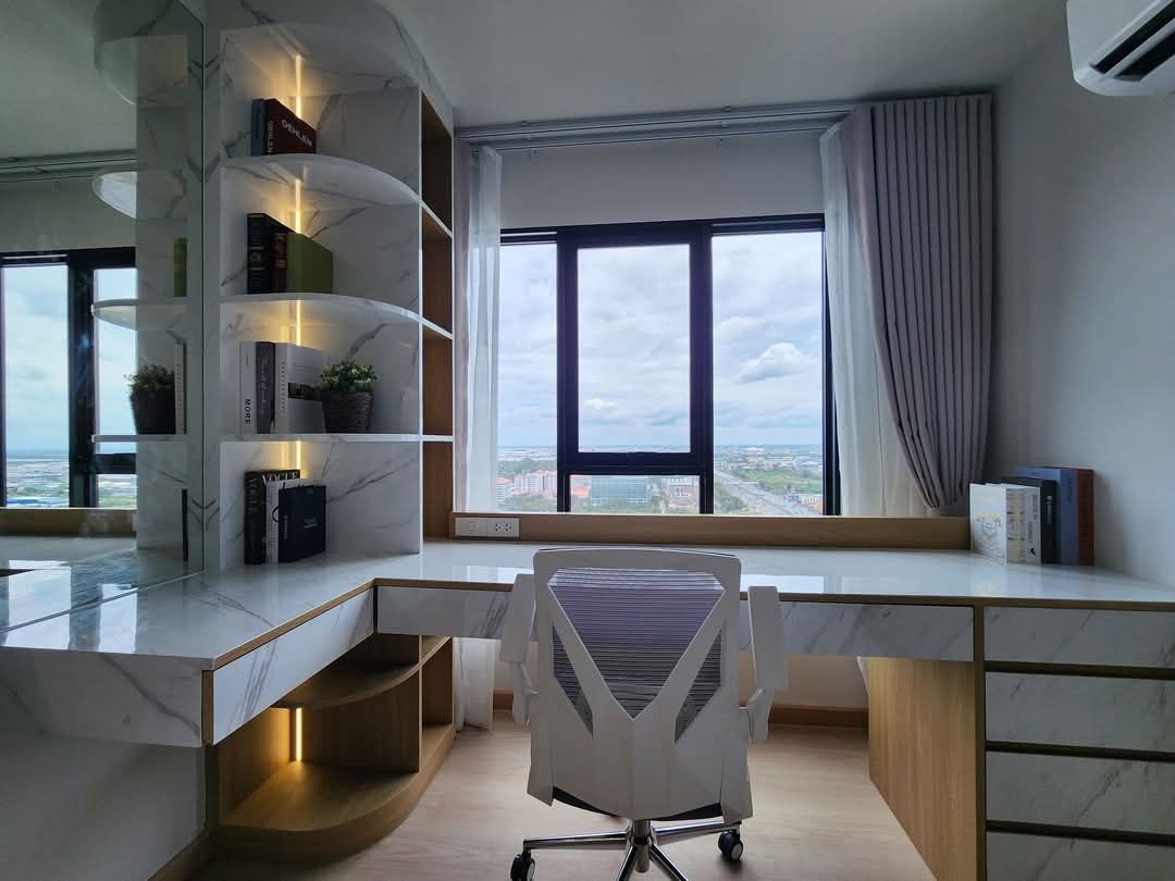 รูป 🩸 ให้เช่า​ Terra​ ​Residence​ วิวธรรมศาสตร์, ทิศเหนือ, พท.30 ตรม.ชั้น​ 31, บิ้วอินน์จัดเต็ม, เครื่ิองดูดควัน, เครื่ิองอบผ้า - รูปที่ 8/24