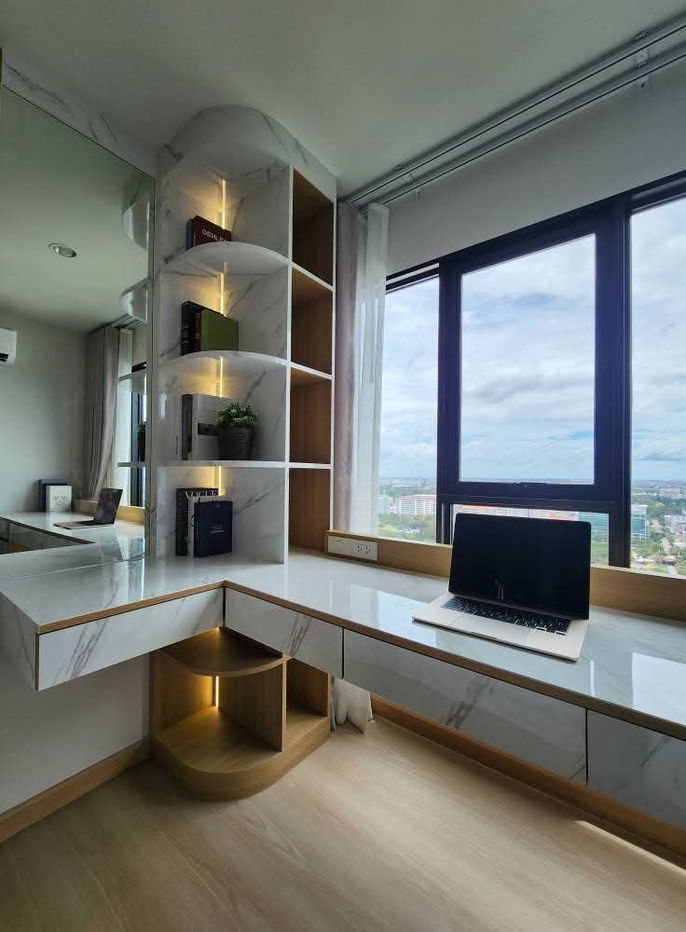 รูป 🩸 ให้เช่า​ Terra​ ​Residence​ วิวธรรมศาสตร์, ทิศเหนือ, พท.30 ตรม.ชั้น​ 31, บิ้วอินน์จัดเต็ม, เครื่ิองดูดควัน, เครื่ิองอบผ้า - รูปที่ 15/24