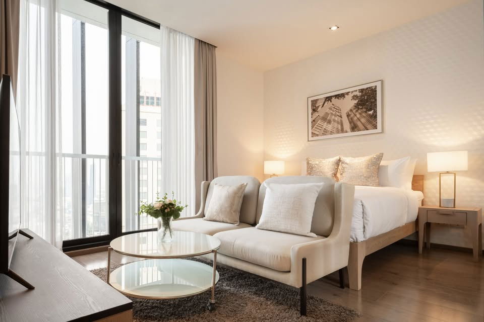 picture WS2066 🏢 [For rent] Park Origin Phrom Phong, free WiFi, only 26,000 baht/month - 3/11