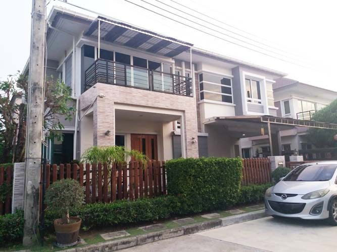 รูป H-103 : บ้านหลังมุม 64 ตร.วา ม.บางกอก บูเลอวาร์ด เทพารักษ์-วงแหวน ขายต่ำกว่าประเมิน กู้ได้เกิน มีส่วนต่าง - รูปที่ 3/22