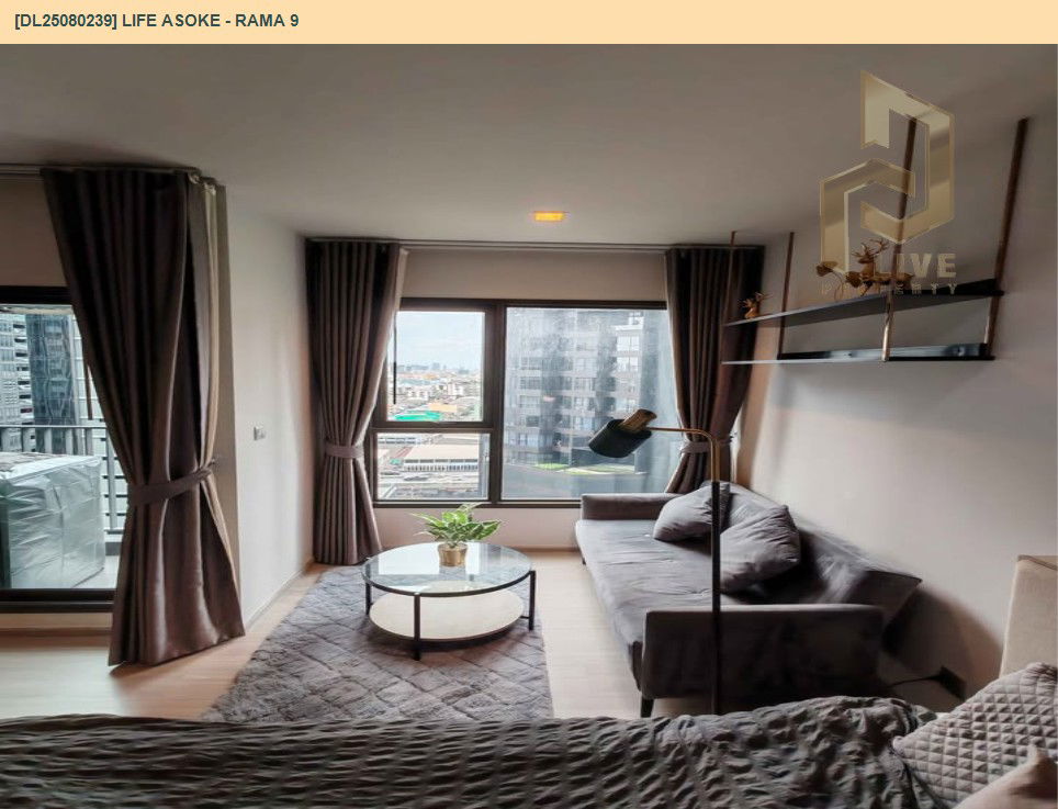 picture DL25080239 Condo for rent, Life Asoke - Rama 9 near MRT พระราม 9, ready to move in, call urgently 0656133286 LineID @655ebbvc - 15/18