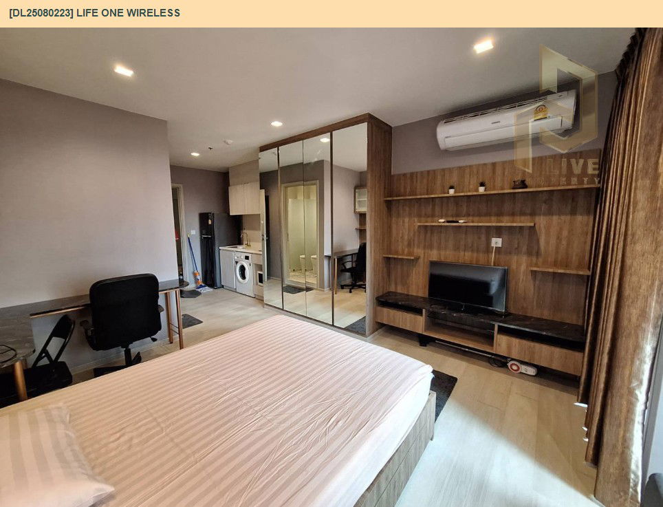 picture DL25080223 Condo for rent, Life One Wireless near BTS Ploen Chit, ready to move in, call urgently 0656133286 LineID @534wlwof - 5/8