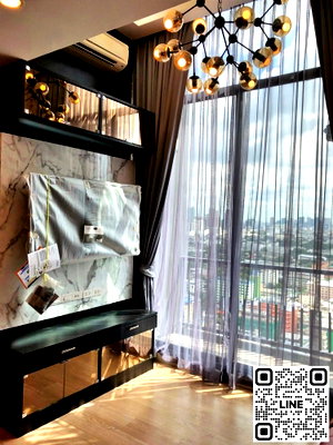 Condos for sale : TA7563📲LineID @556ryccg 🌃Duplex 3 Bedroom 91 sqm Floor25 The Capital Ratchaprarop-Vibhavadi Fully furnished near skytrain BTS Victory Monument