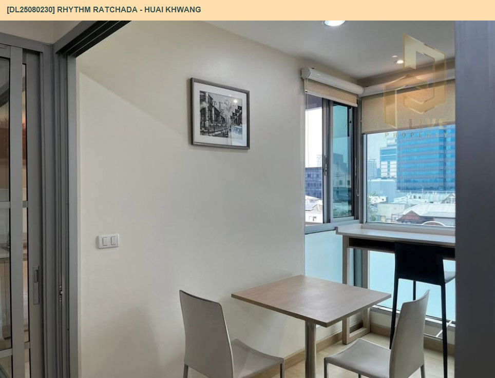 picture DL25080230 Condo for rent, Rhythm Ratchada - Huai Khwang near MRT ห้วยขวาง, ready to move in, call urgently 0656133286 LineID @655ebbvc - 12/15